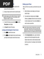 Phone Options Screen Displays.: "Changing Your Settings" On Page 96