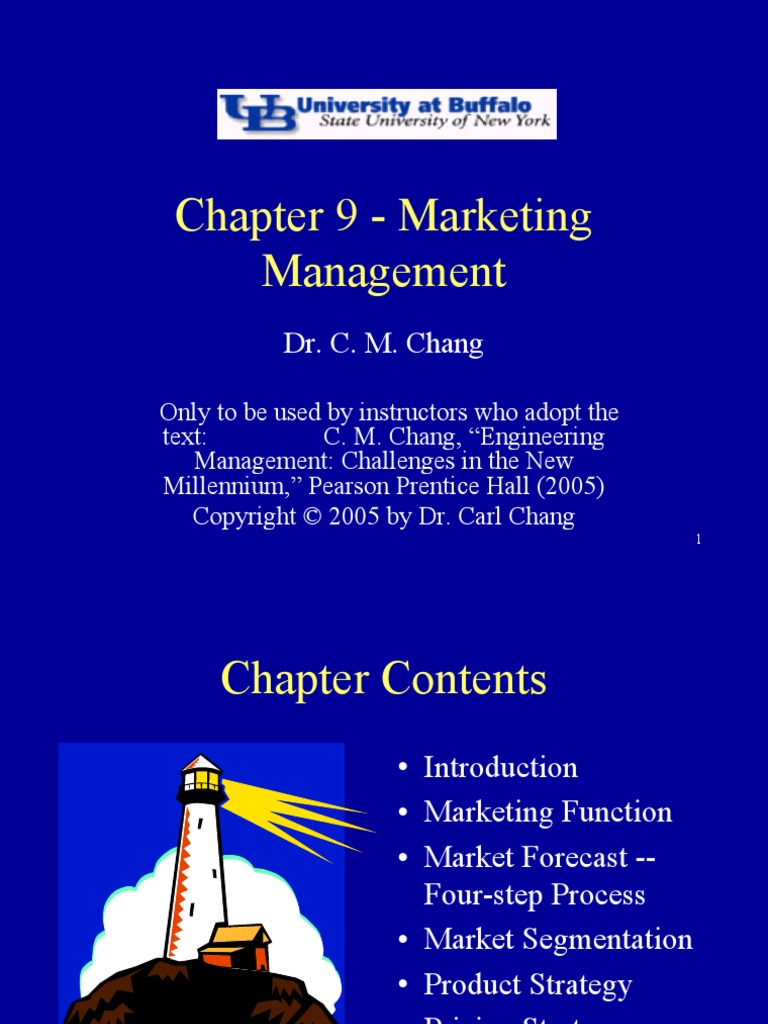 Chapter 9 - Marketing Management: Dr. C. M. Chang | PDF | Market ...