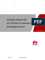 Analysis Report for Occasional Low DC Throughput