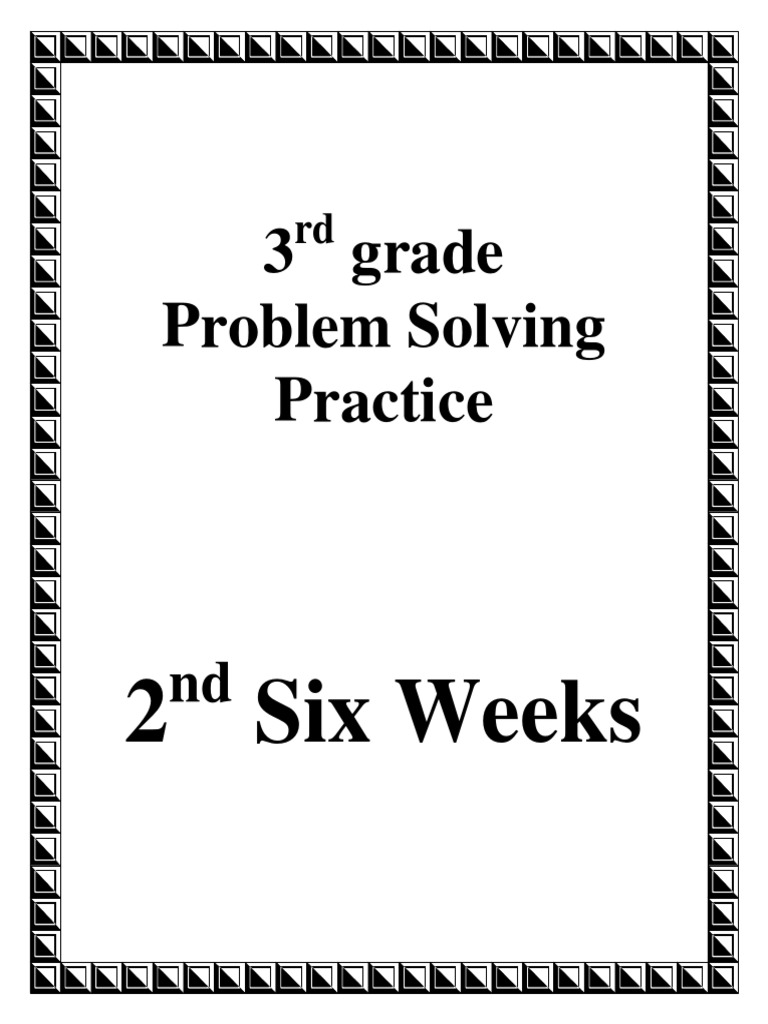 3rd Grade Problem Solving Practice | PDF | Division (Mathematics ...