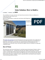 Double-Duty Solar Solution - How To Build A Solar Water Heater - Mother Earth News