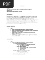 educ211 unit plan math