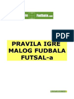 Pravila Malog Fudbala Futsal-A