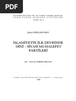 Julius Wellhausen - İslamiyetin İlk Devrinde Dinî - Siyasî Muhalefet Partileri (Trc. Fikret Işıltan) PDF