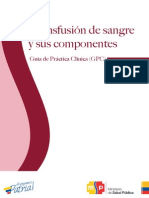 Guia Practica Clinica Transfusion de Sangre y Sus Componentes PDF
