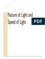 Nature of Light and Speed of Light