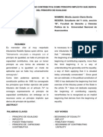 El Principio de Capacidad Contributiva Como Principio Implícito Que Deriva Del Principio de Igualdad