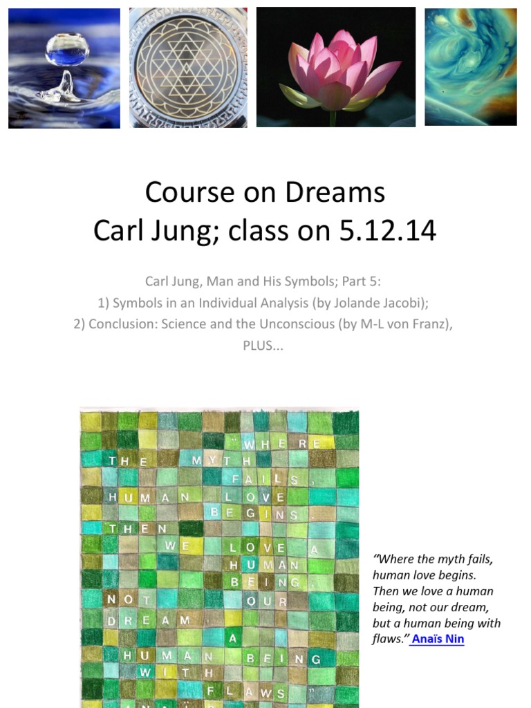 Course On DreamsJung and Interpretation of Dreams Synchronicity