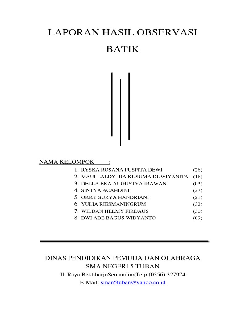 Contoh Makalah Teks Laporan Hasil Observasi - Berbagi Teks Penting