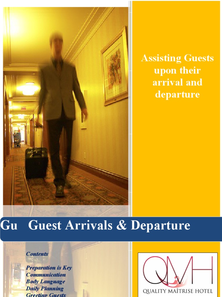 Guest Arrivals and Departures Manual Cognitive Science