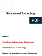 IV. Demonstrations in Teaching
