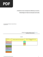 O Modelo de Auto-Avaliação das Bibliotecas Escolares - Metodologias de Operacionalização -  Conclusão - Tabela