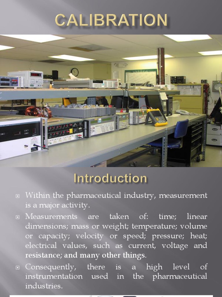 Calibration in Pharmaceutical Industry | PDF | Instrumentation ...
