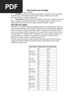 Solfège Syllables and Systems Guide | PDF