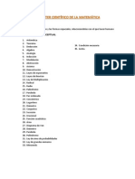 Carácter Científico de La Matemática