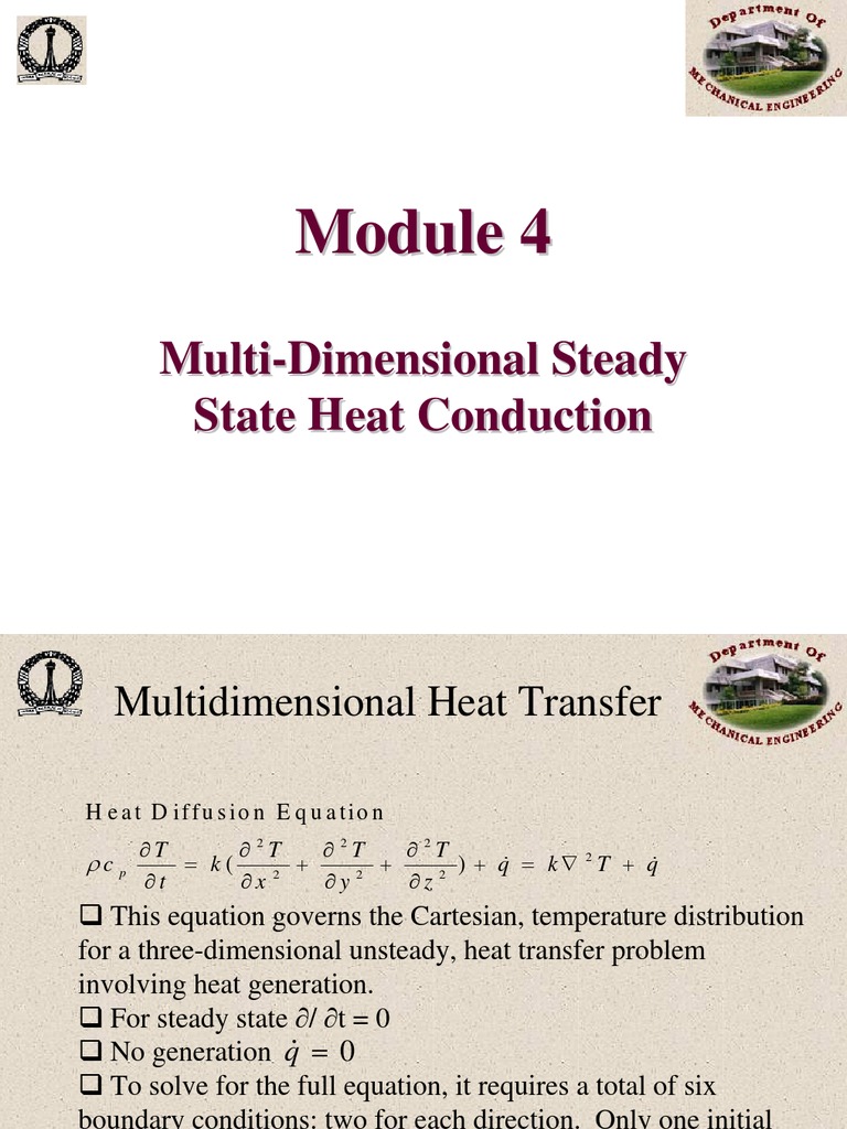 Multidimensional Steady State Heat Transfer | PDF | Numerical Analysis ...