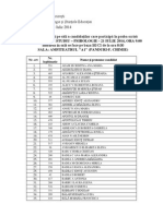 Repartitia Candidatilor Pe Sali - Psihologie