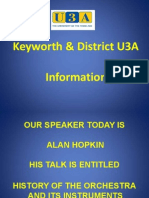 Keyworth & District U3A Information