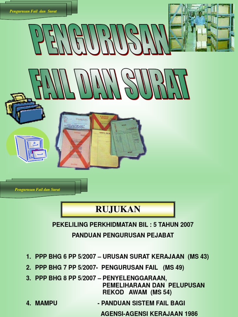 Pengurusan Fail Dan Surat Pdf