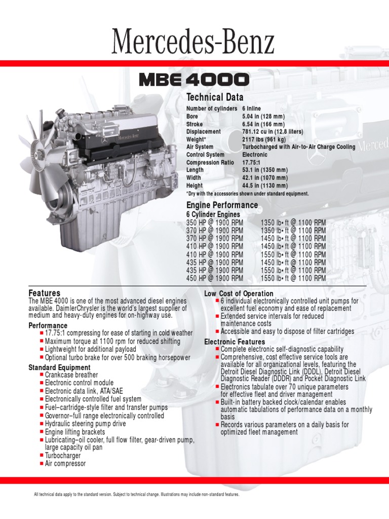 Mbe 4000 PDF | PDF | Turbocharger | Diesel Engine