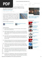A Tutorial For Mixing & Mastering Adobe Audition - Ehow PDF