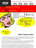 Download Motorcycling for Women How to Choose a Beginner Bike by Carla King SN24344706 doc pdf