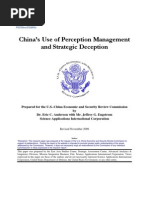 Download Chinas Use of Perception Management and Strategic DeceptionNovember 2009 by lawrence SN24344938 doc pdf