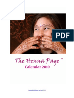The Henna Page 2010 Calendar
