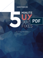 5 Minute UX Quick Fixes