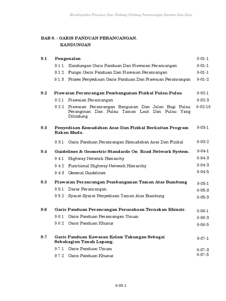 Bab 9 Garis Panduan Perancangan Pdf