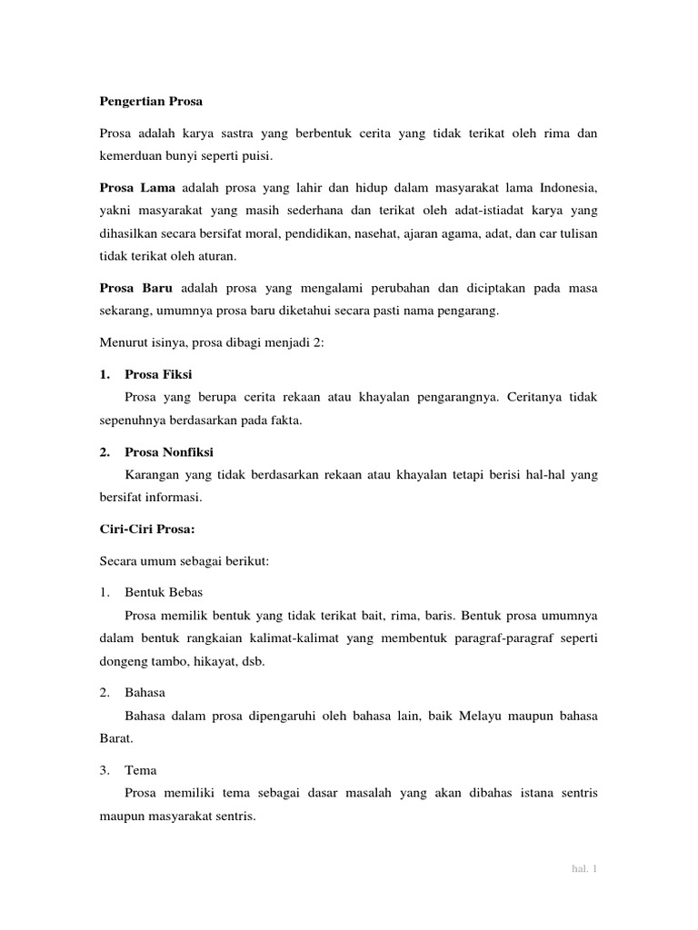 Prosa Pdf