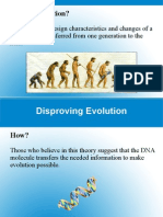 Disproving Evolution