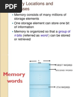 Memory Locations and Addresses