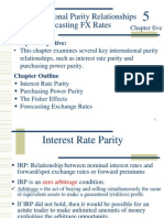 International Parity Relationships and Forecasting FX Rates: Chapter Five