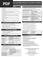 Cheat Sheet - Incident Response Log Management