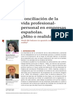 Conciliación de La Vida Profesional-Personal en Empresas Españolas - Mito o Realidad PDF