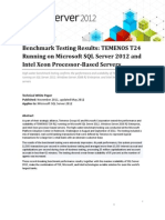 7673.temenos T24, SQL Server 2012, Intel Xeon Processor-Based Servers, and X-IO Storage Highwater Benchmark Report