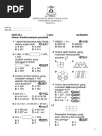 Akhir Tahun Matematik Kertas 1 Tahun 3