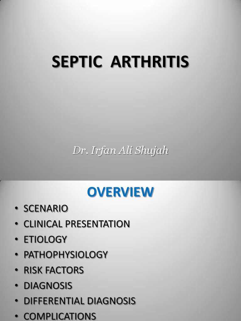 Septic Arthritis Arthritis Immunology