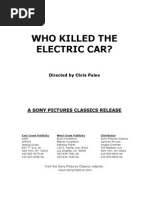 Who Killed The Electric Car Press Kit