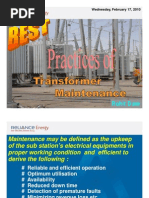 TRANSFORMER Inspection Checklist | PDF | Transformer | Electrical ...