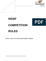 WDSF Competition Rules