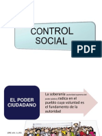 El poder ciudadano y la participación para el control social