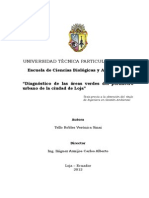 Diagnostico de Areas Verdes Urbanas - Tesis TELLO PDF