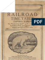 Emporia Railroad 1937 Timetable