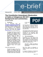 Oaths of Allegiance Bill 2011 E-Brief PDF