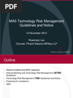 MAS Notice on Technology Risk Management | PDF