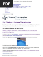 Dicas para Limpeza de Sua Piscina - SM Piscinas - Sistema Manutenções PDF