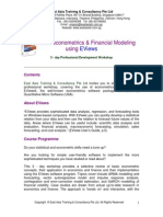 Macroeconometrics & Financial Modeling Using: Eviews