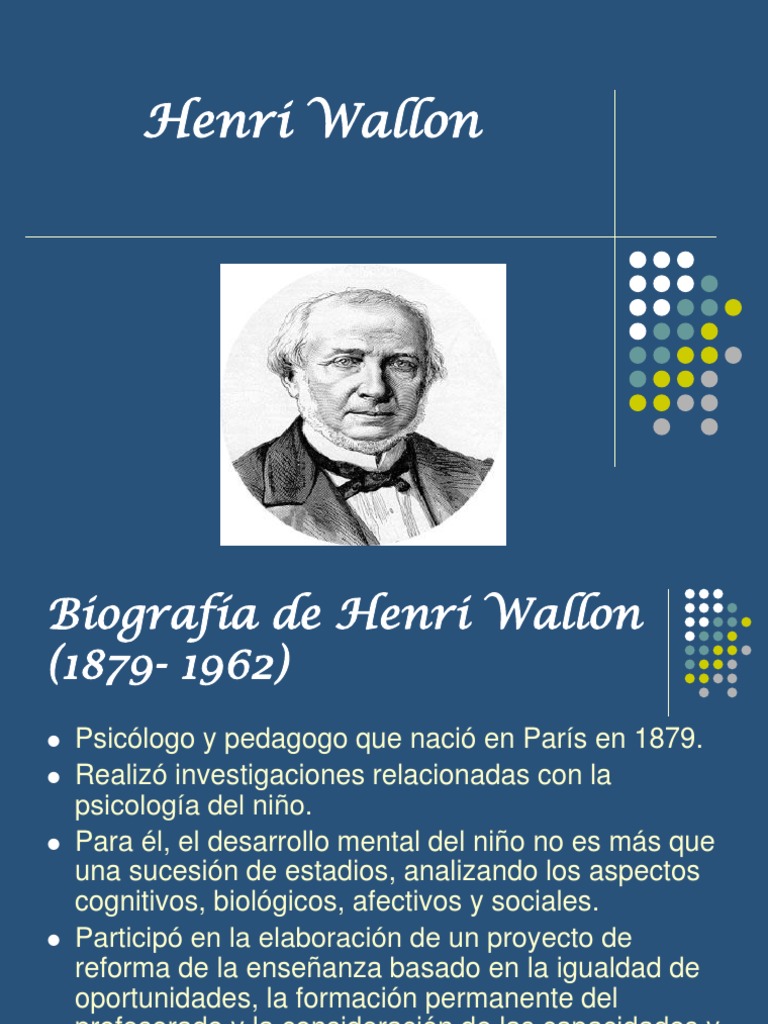 Henri Wallon | PDF | Sicología | Conocimiento